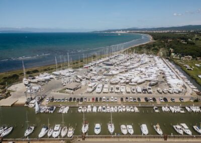 vista aerea porto di scarlino
